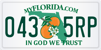 FL license plate 0435RP