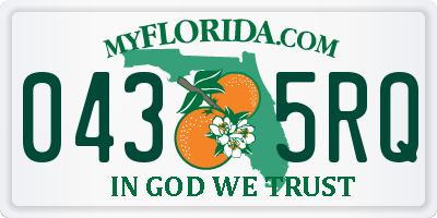 FL license plate 0435RQ