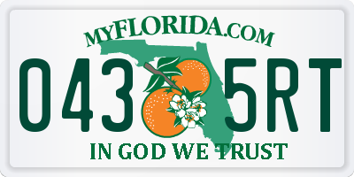 FL license plate 0435RT