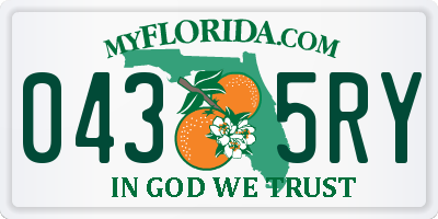 FL license plate 0435RY