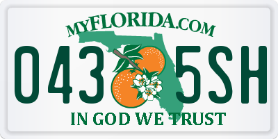 FL license plate 0435SH
