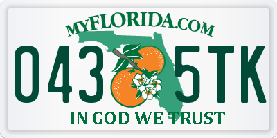 FL license plate 0435TK