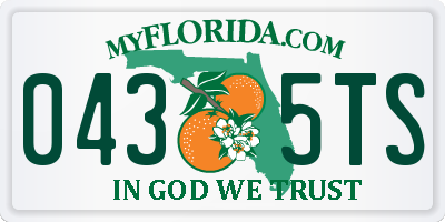 FL license plate 0435TS