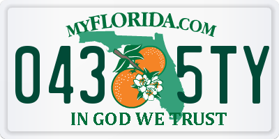 FL license plate 0435TY
