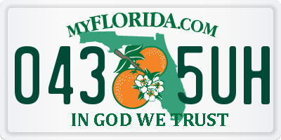 FL license plate 0435UH