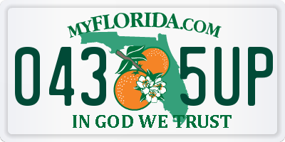 FL license plate 0435UP