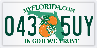 FL license plate 0435UY
