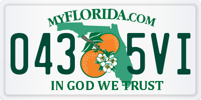 FL license plate 0435VI
