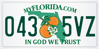 FL license plate 0435VZ