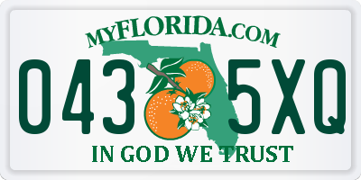 FL license plate 0435XQ