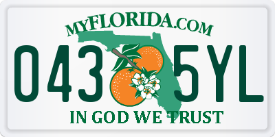 FL license plate 0435YL
