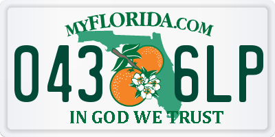 FL license plate 0436LP