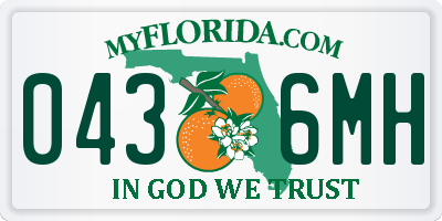 FL license plate 0436MH