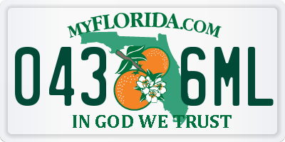 FL license plate 0436ML