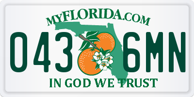 FL license plate 0436MN