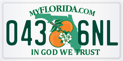 FL license plate 0436NL