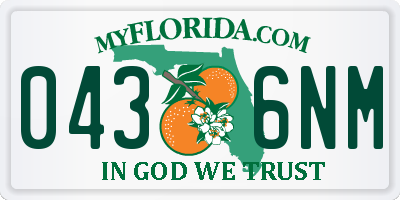 FL license plate 0436NM