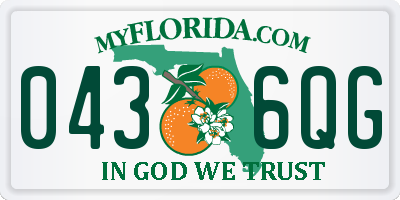 FL license plate 0436QG
