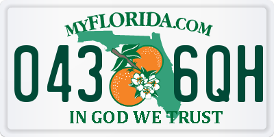 FL license plate 0436QH