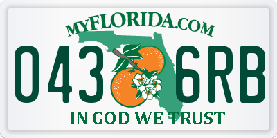 FL license plate 0436RB