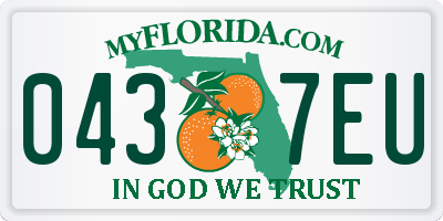 FL license plate 0437EU