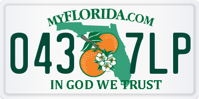 FL license plate 0437LP