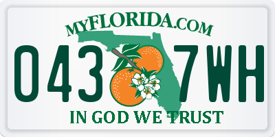 FL license plate 0437WH