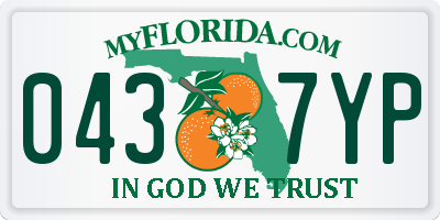 FL license plate 0437YP
