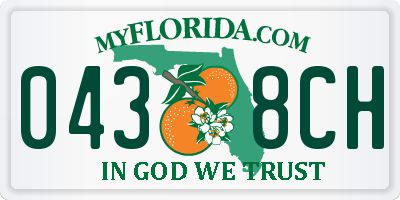FL license plate 0438CH