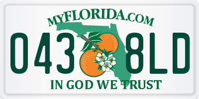 FL license plate 0438LD