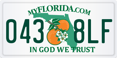 FL license plate 0438LF