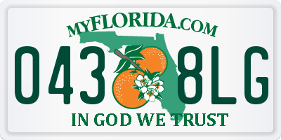 FL license plate 0438LG