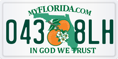 FL license plate 0438LH