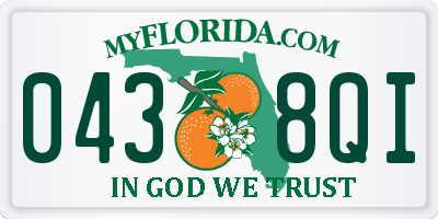 FL license plate 0438QI