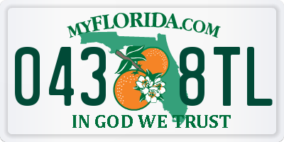 FL license plate 0438TL