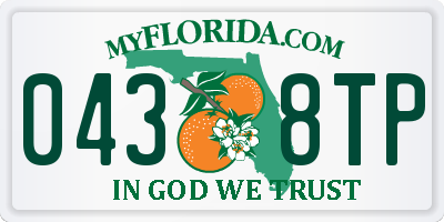 FL license plate 0438TP