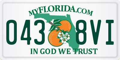 FL license plate 0438VI