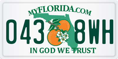 FL license plate 0438WH