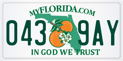 FL license plate 0439AY