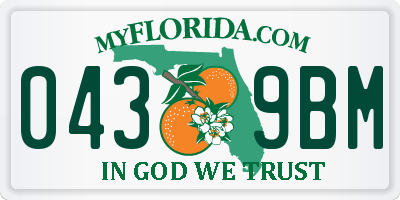 FL license plate 0439BM