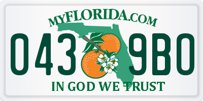 FL license plate 0439BO