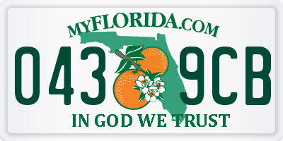 FL license plate 0439CB
