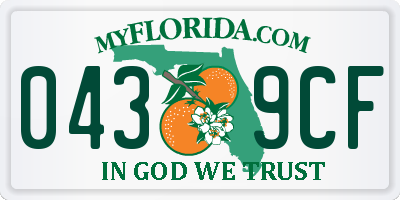 FL license plate 0439CF