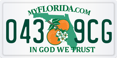 FL license plate 0439CG