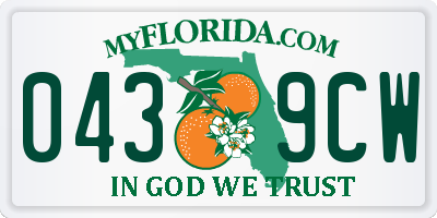 FL license plate 0439CW