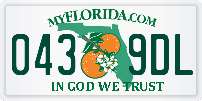 FL license plate 0439DL