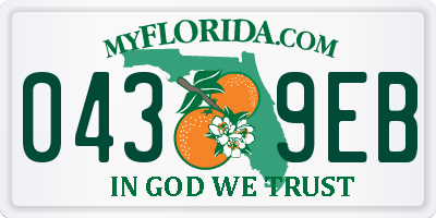 FL license plate 0439EB