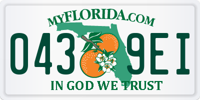 FL license plate 0439EI