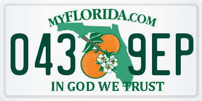 FL license plate 0439EP