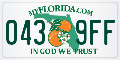 FL license plate 0439FF